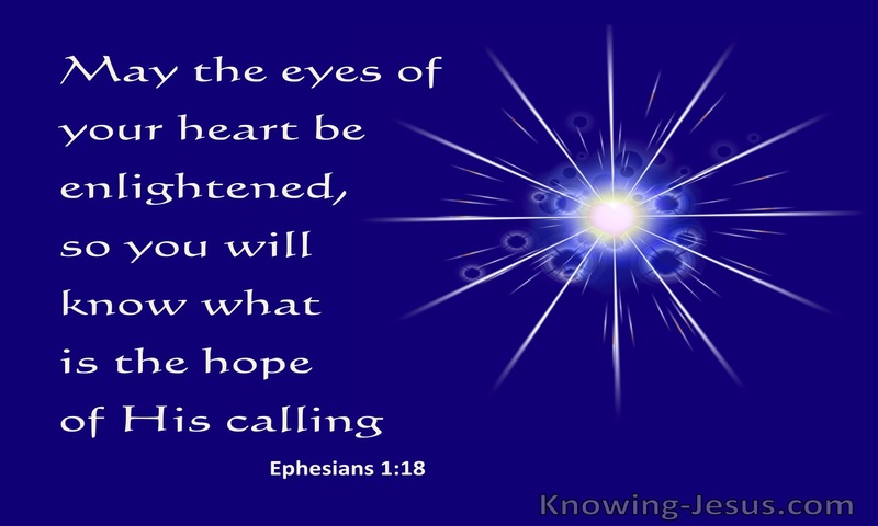 Ephesians 1:18 Pray Your Hearts Are Flooded With Light (blue)